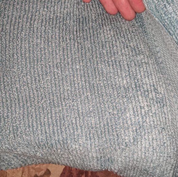 Light Gray Blue Hooded Kids Towel - Picture 2 of 5